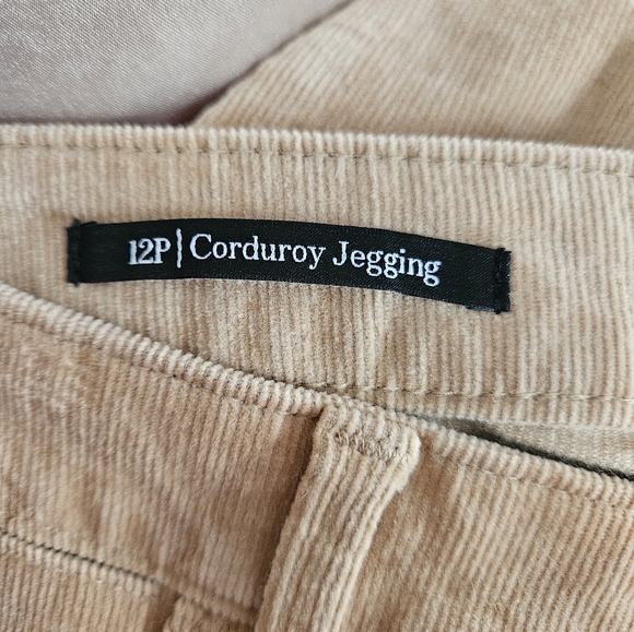 NWT Talbots tan corduroy high waist skinny leg ankle jegging pants Womens 12 - Picture 6 of 6